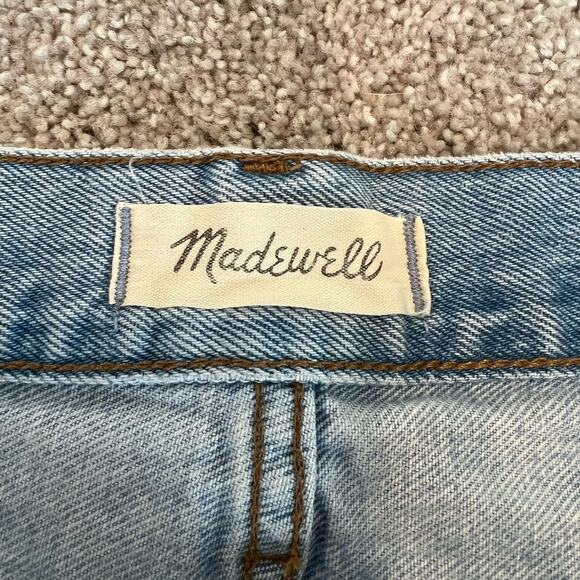 Madewell Women's Relaxed Denim‎ Shorts Light Denim Distressed Size 28 - Picture 6 of 8